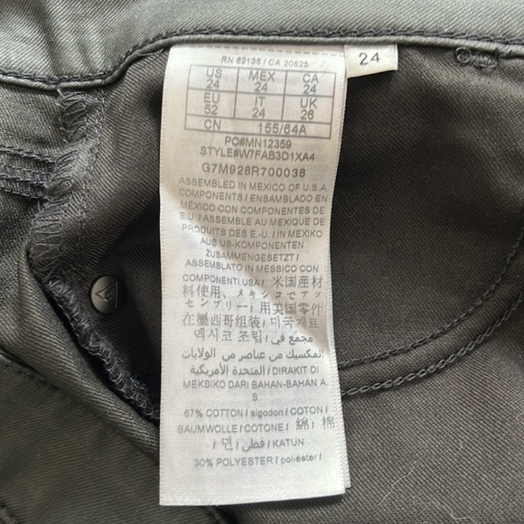 Black Guess Mid Rise Skinny pants - Size 24 - Picture 4 of 4